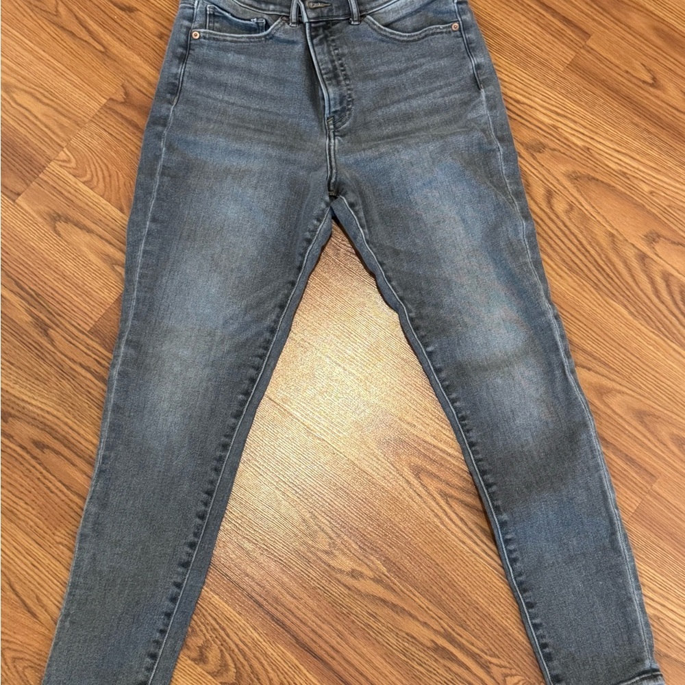 Express Gray Skinny Jeans with Stretchy Fit